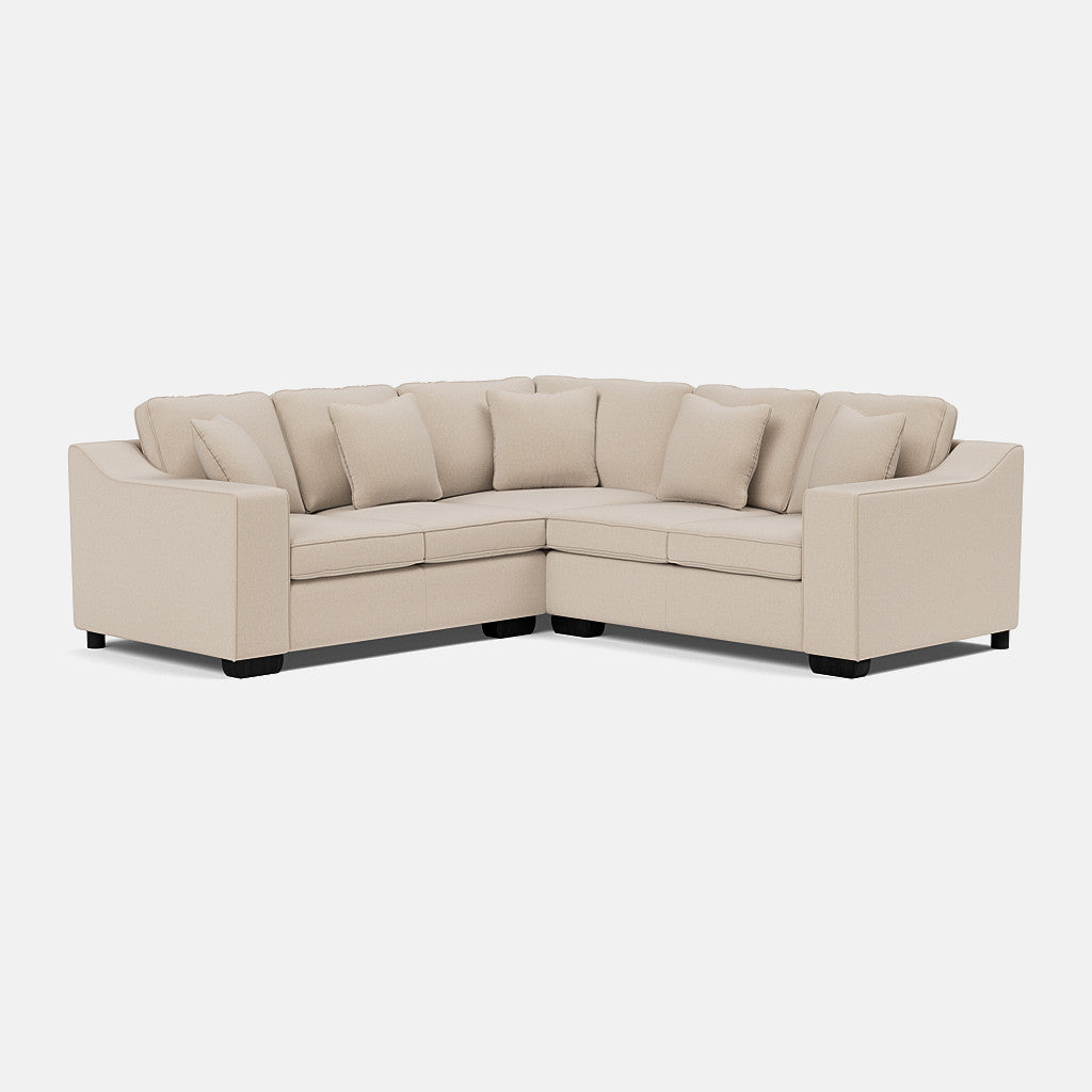 Portobello Luxe Chenille Double Corner - Sandstone - Ex Display
