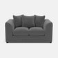 Chelsea Relaxed Linen 2 Seater Sofa - Shades Of Grey - Ex Display