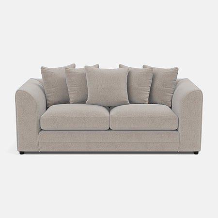 Chelsea Relaxed Linen 3 Seater Sofa - Stone Alone - Ex Display