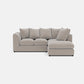 Chelsea Relaxed Linen Right Corner Sofa - Stone Alone - Ex Display